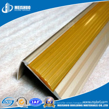 Fluted PVC Inserts Aluminum Metal Stair Nosing